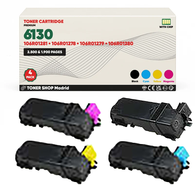 BDink Tóner Compatible Xerox Phaser 6130 (Pack 4 CMYK)