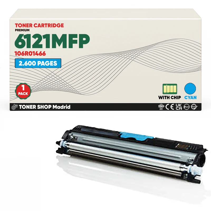 BDink Tóner Compatible Xerox Phaser 6121MFP (Pack 1 Cian)
