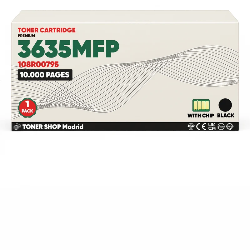 BDink Cartucho Tóner Compatible Xerox Phaser 3635MFP Negro