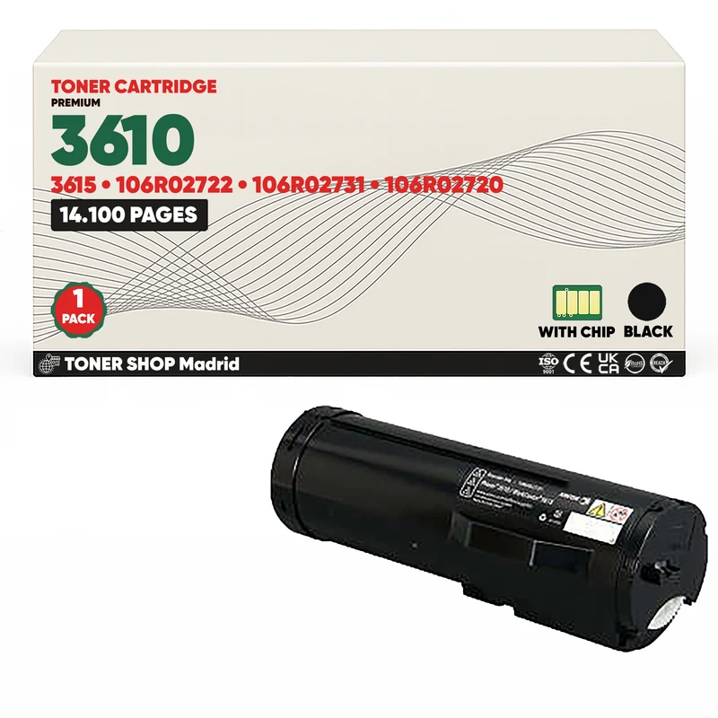 BDink Cartucho Tóner Compatible Xerox Phaser 3610 Negro