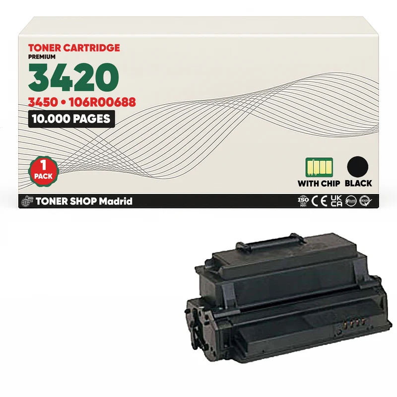 BDink Cartucho Tóner Compatible Xerox Phaser 3420 Negro