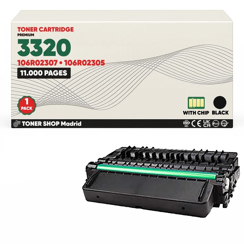 BDink Cartucho Tóner Compatible Xerox Phaser 3320 Negro