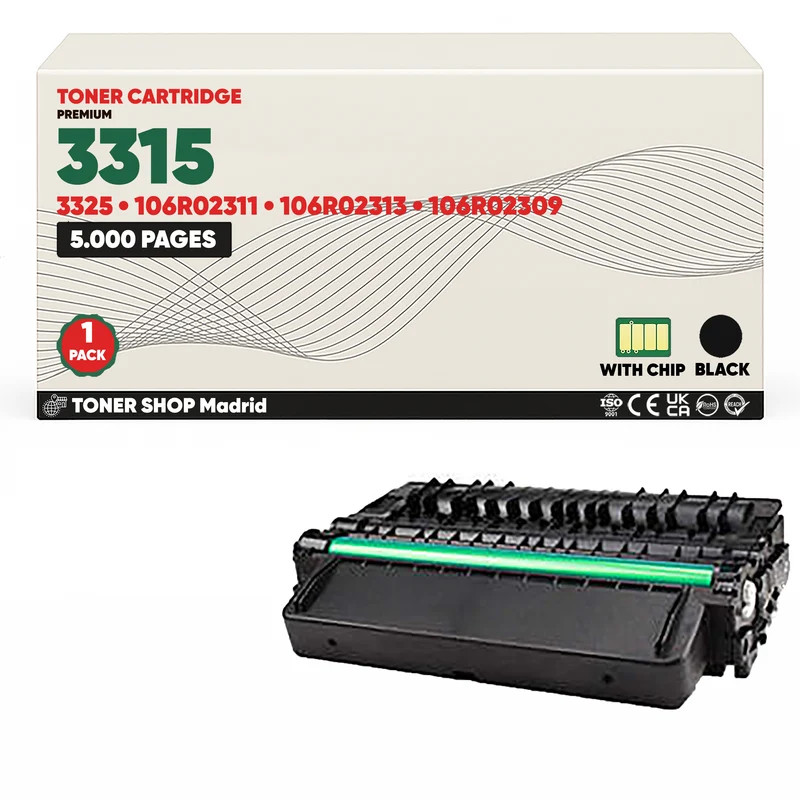 BDink Cartucho Tóner Compatible Xerox WorkCentre 3315 Negro