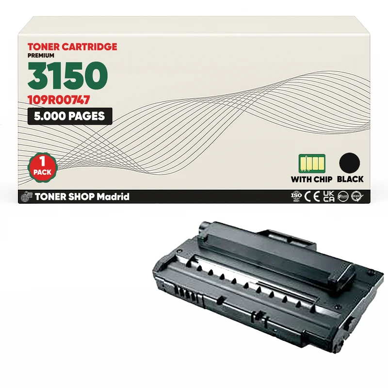 BDink Cartucho Tóner Compatible Xerox Phaser 3150 Negro