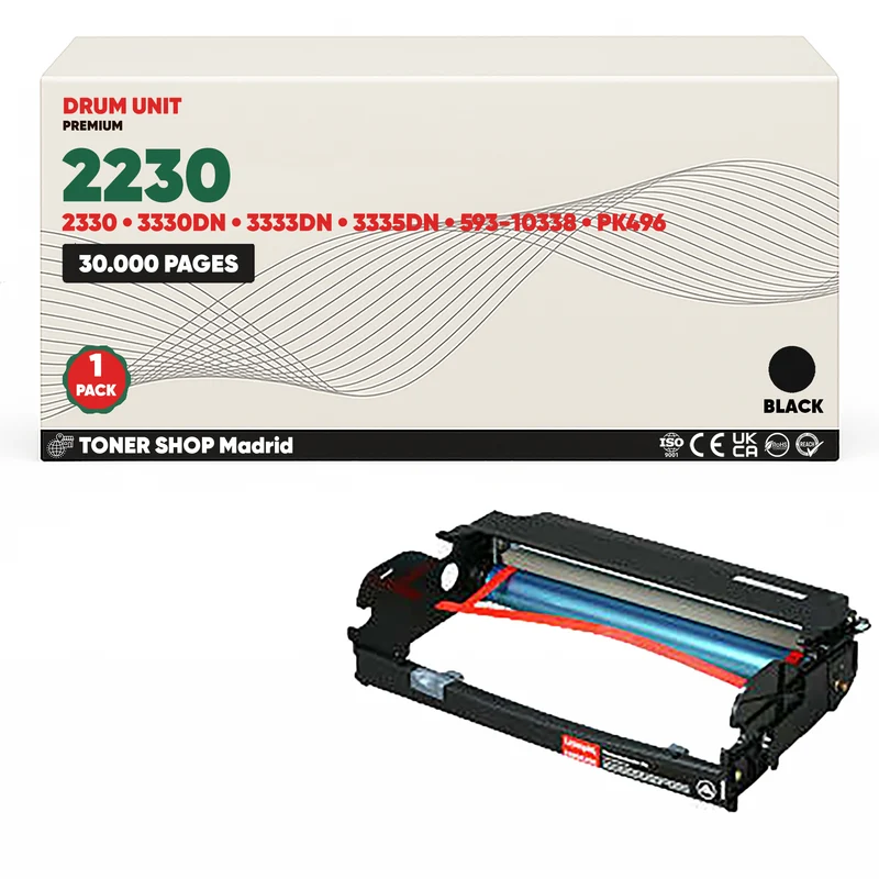 BDink Tambor de Imagen Compatible Dell 2230/2330/3330/3335 (Drum)