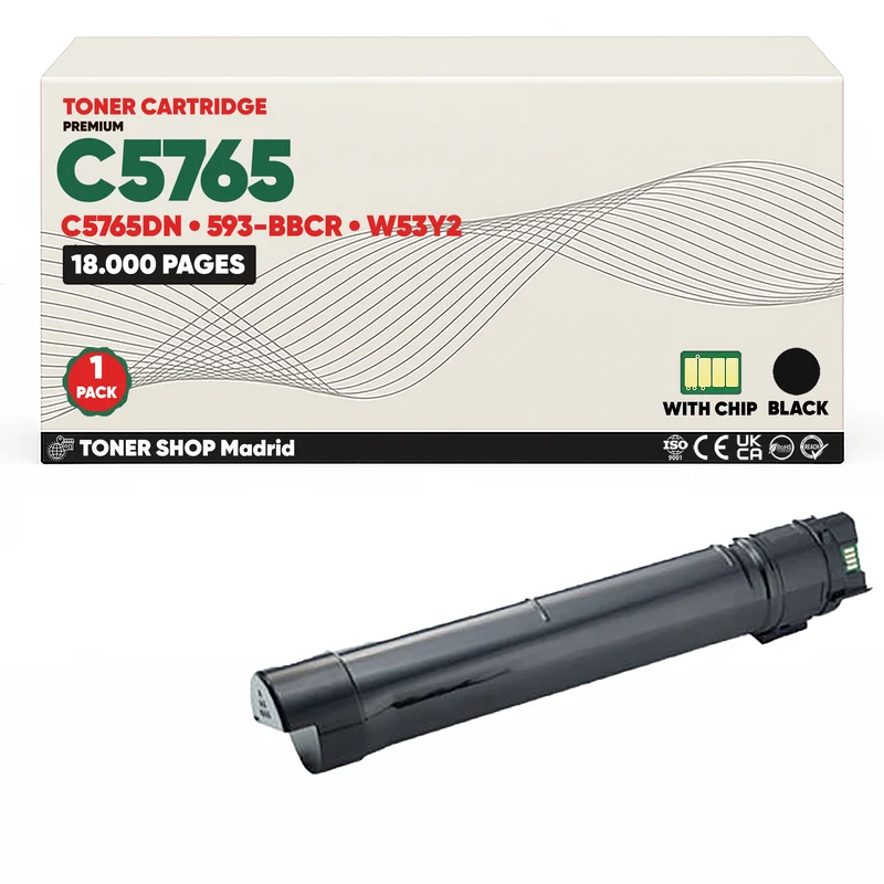 BDink Cartucho Tóner Compatible Dell C5765/C5765DN Negro
