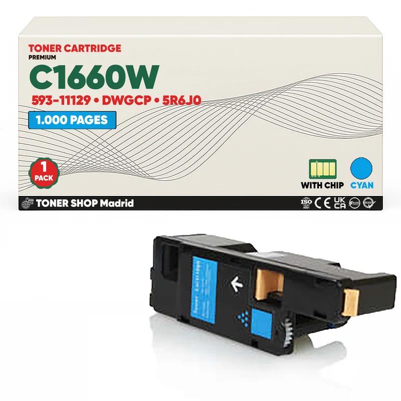 BDink Tóner Compatible Dell C1660W (Pack 3 CMY)