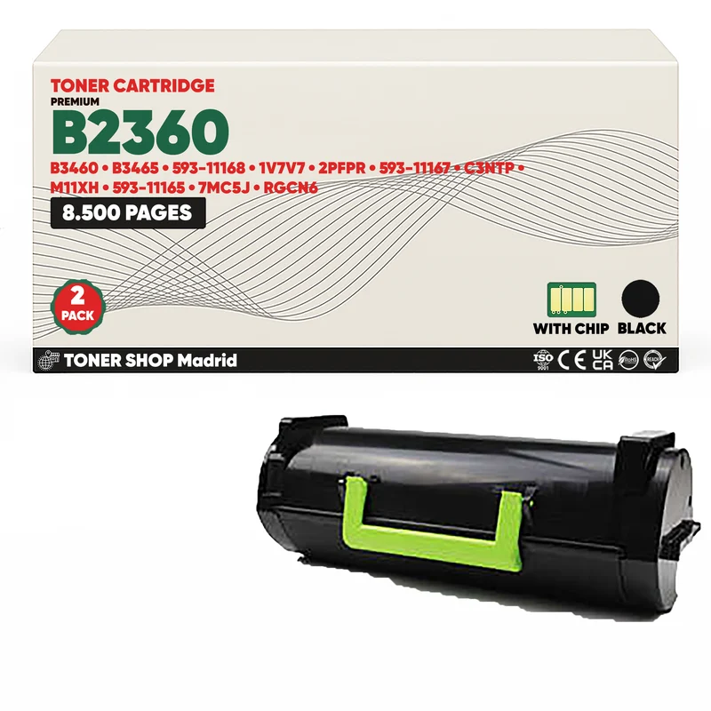 BDink Cartucho/s Tóner Compatible/s Dell B2360/B3460/B3465 Negro