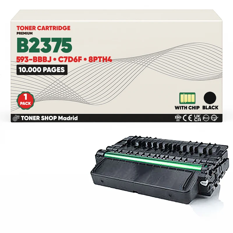 BDink Cartucho/s Tóner Compatible/s Dell B2375 Negro