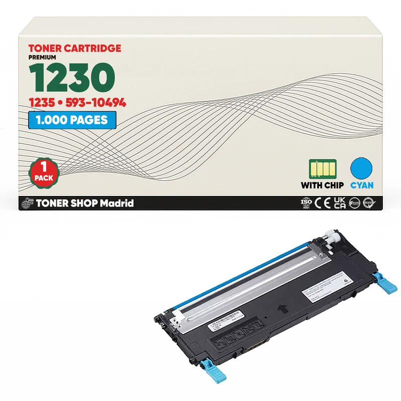 BDink Cartucho/s Tóner Compatible/s Dell 1230 CMYK (Pack 4)