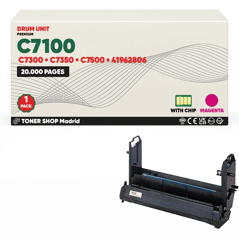 BDink Cartucho Tóner Compatible OKI C7100/7300/7350/7500 Magenta (Drum)