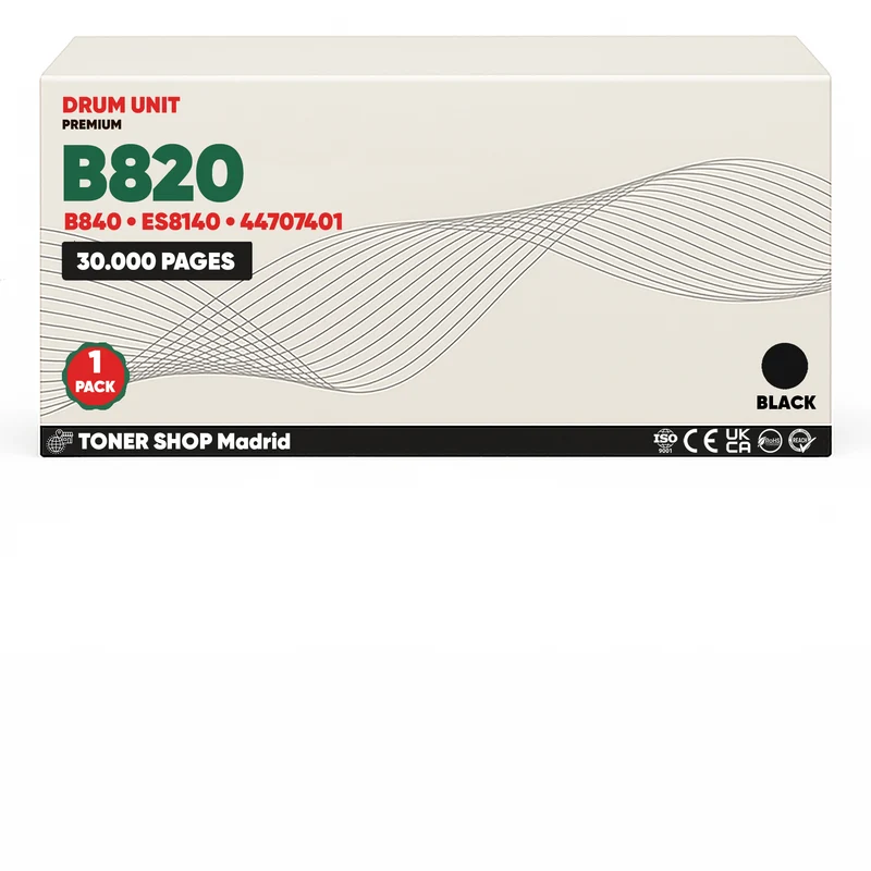 BDink Tambor de Imagen Compatible OKI B820/B840/ES8140 Negro (Drum)