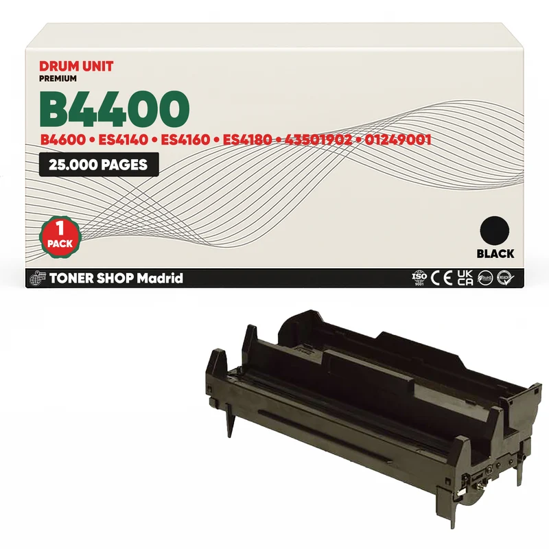 BDink Tambor de Imagen Compatible OKI B4400/B4600/ES4140/ES4160 (Drum)