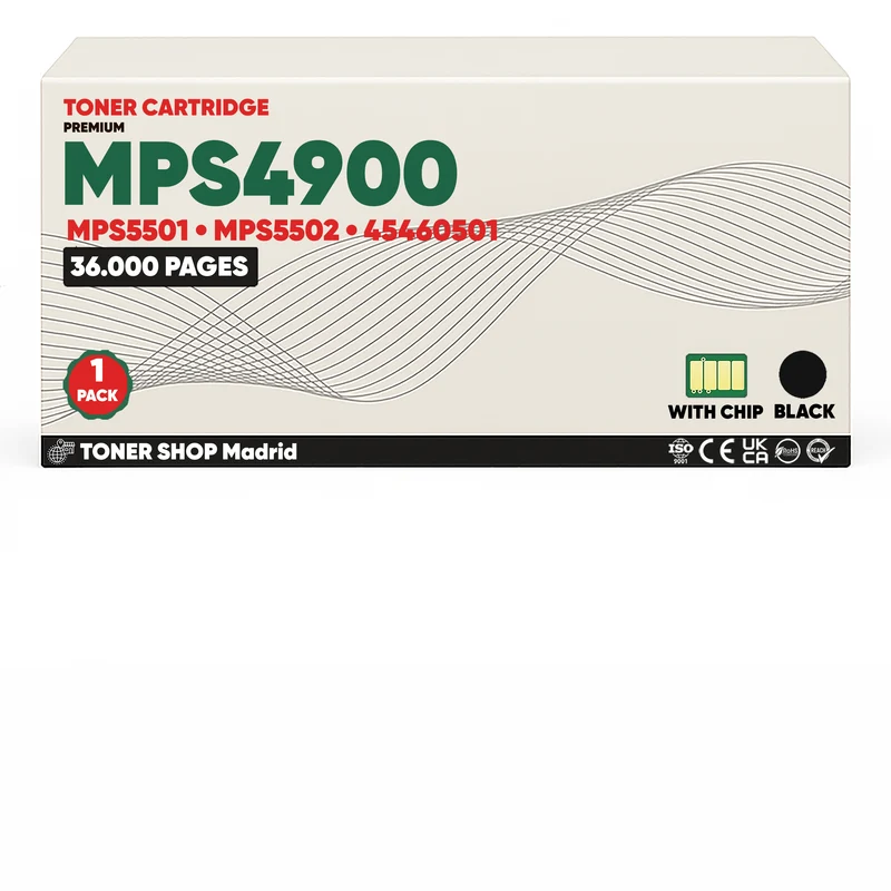 BDink Cartucho Tóner Compatible OKI MPS4900/MPS5501/MPS5502 Negro