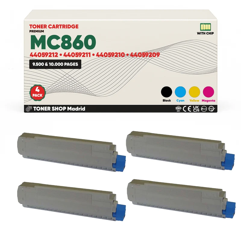 BDink Tóner Compatible OKI MC860 (Pack 4 CMYK)