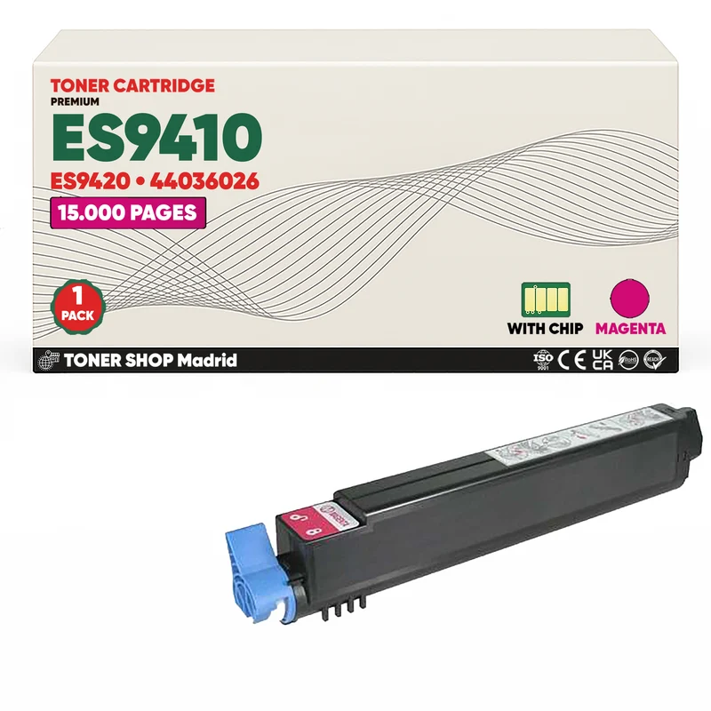 BDink Cartucho Tóner Compatible OKI Executive ES9410/ES9420 Magenta