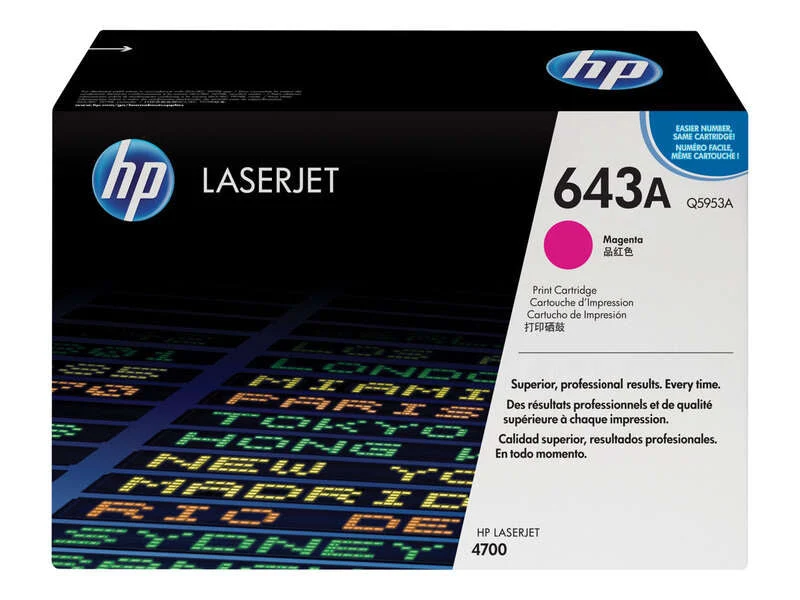 HP Q5953A Magenta Tóner Original - 643A