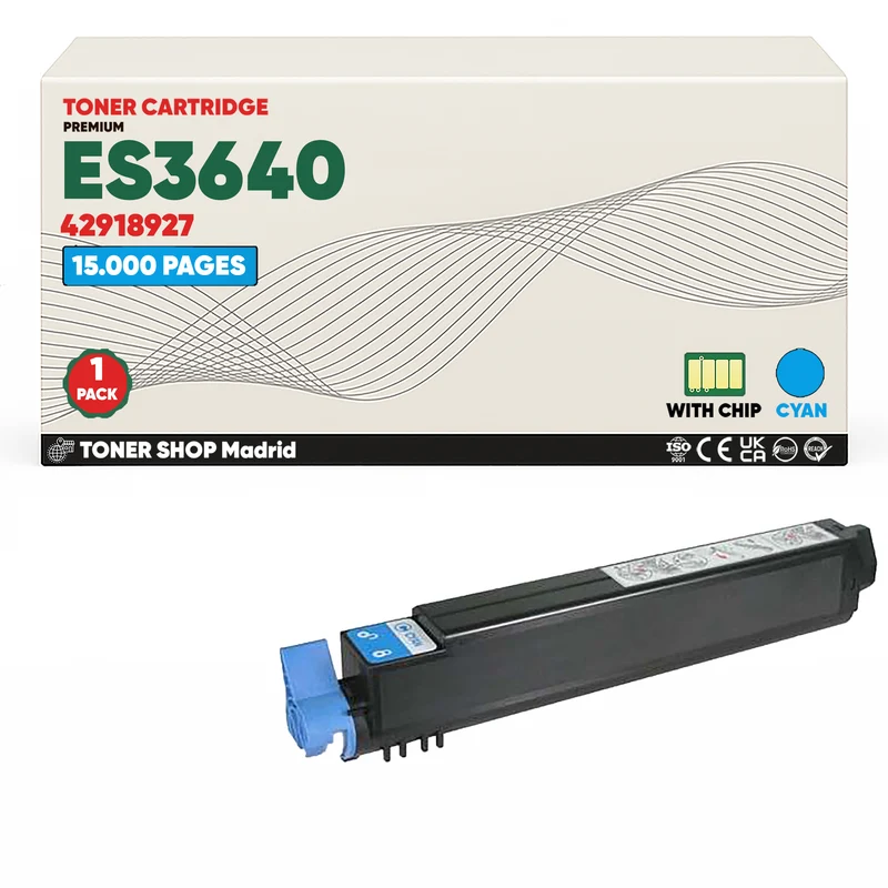 BDink Cartuchos Tóner Compatibles OKI Executive ES3640 CMY (Pack 3)