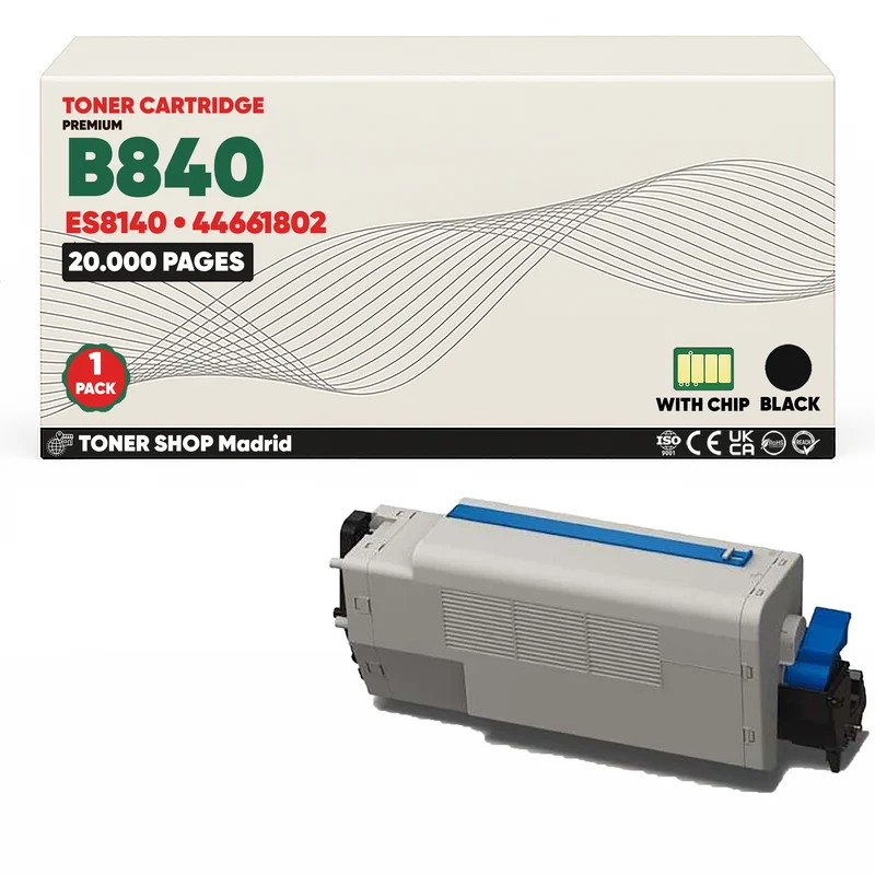 BDink Cartucho Tóner Compatible OKI B840/ES8140 Negro