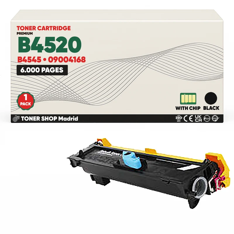BDink Cartucho Tóner Compatible OKI B4520/B4545 Negro