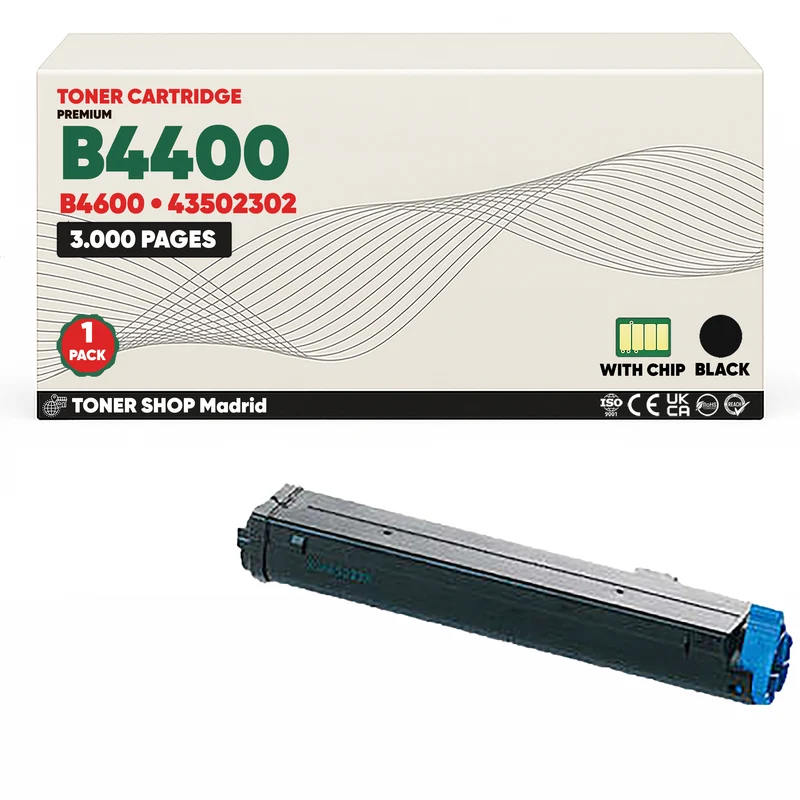 BDink Cartucho Tóner Compatible OKI B4400/B4600 Negro
