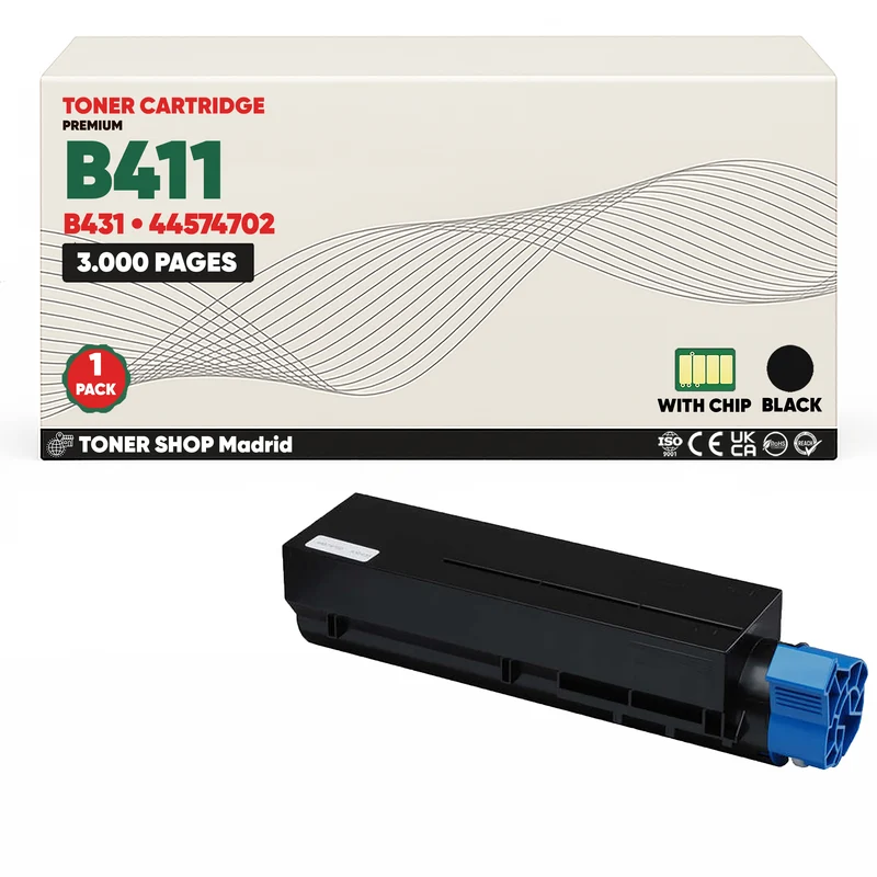 BDink Cartucho Tóner Compatible OKI B411/B431 Negro