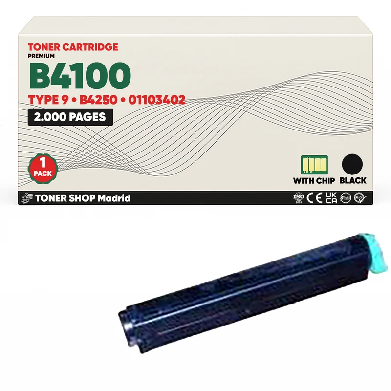 BDink Cartucho Tóner Compatible OKI TYPE 9/B4100/B4250