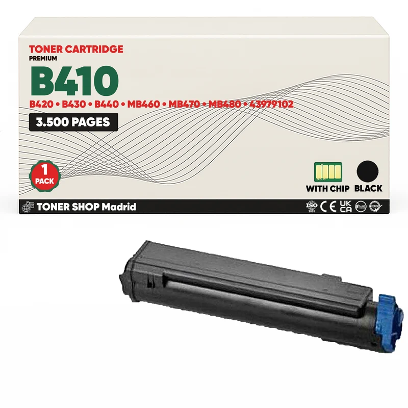BDink Cartucho Tóner Compatible OKI B410/B420/B430/B440