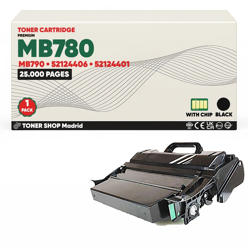 BDink Cartucho Tóner Compatible OKI MB780/MB790 Negro
