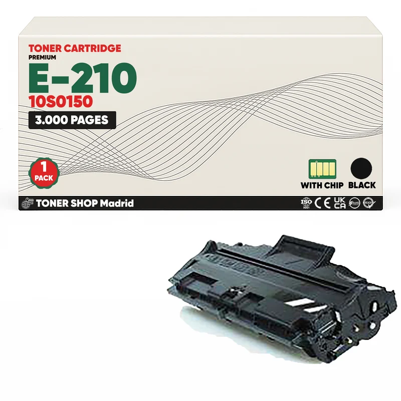 BDink Cartucho Tóner Compatible Lexmark Optra E210 Negro