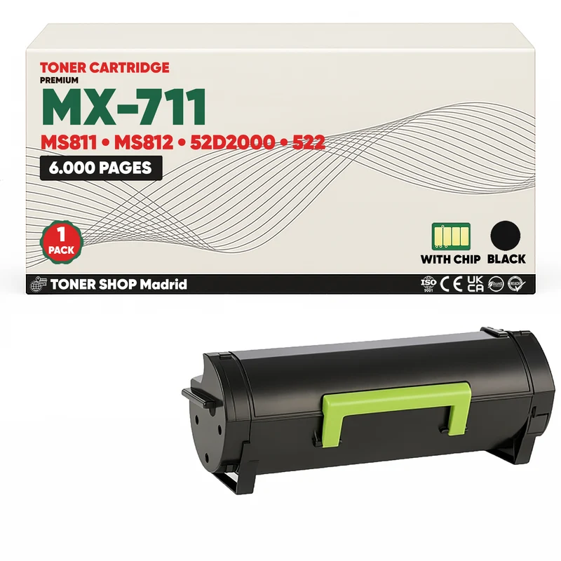BDink Cartucho Tóner Compatible Lexmark MS810/MS811 Negro