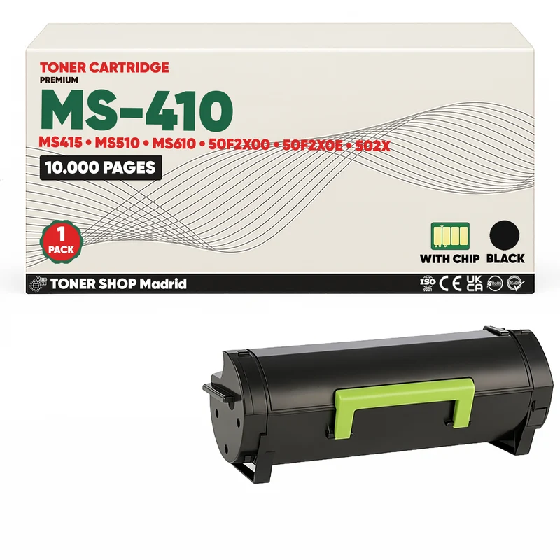 BDink Cartucho Tóner Compatible Lexmark MS410/MS415 Negro