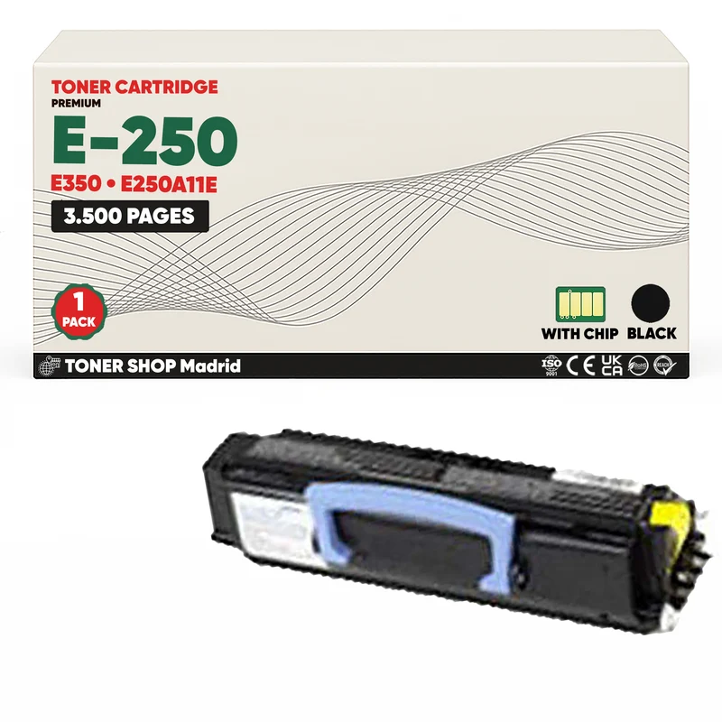 BDink Cartucho Tóner Compatible Lexmark E250/E350 Negro