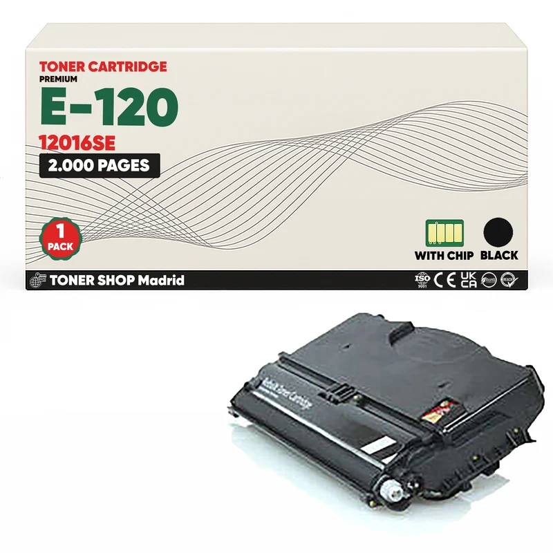 BDink Cartucho Tóner Compatible Lexmark E120 Negro