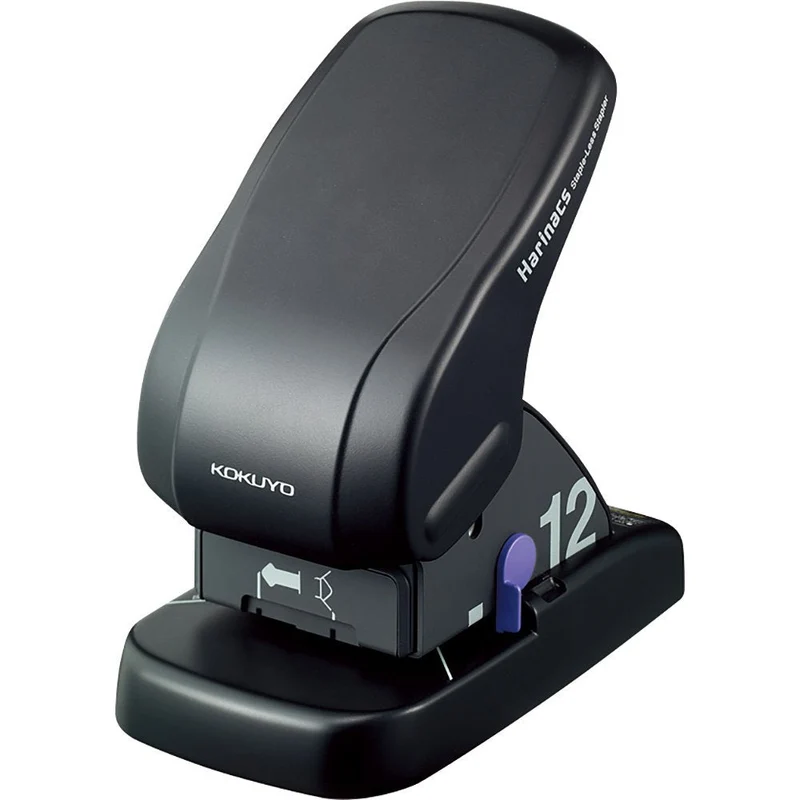 Kokuyo Harinacs Desktop 12-Sheet Stapler Black SLN-MS112D