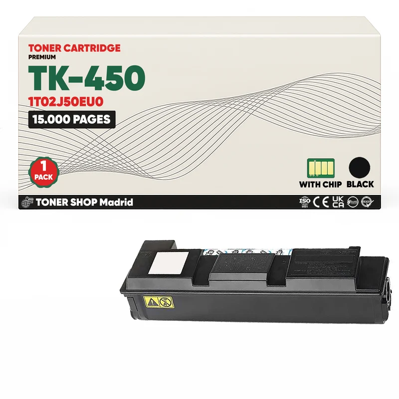 BDink Cartucho Tóner Compatible Kyocera TK450 Negro