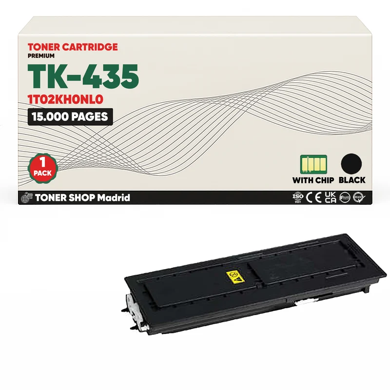 BDink Cartucho Tóner Compatible Kyocera TK435 Negro