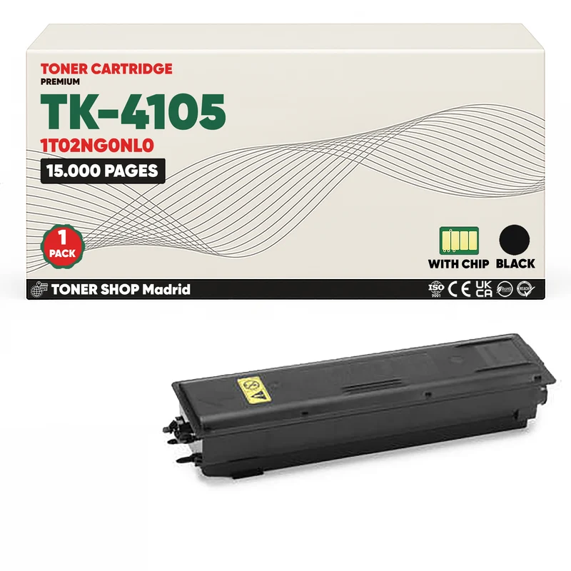 BDink Cartucho Tóner Compatible Kyocera TK4105 Negro