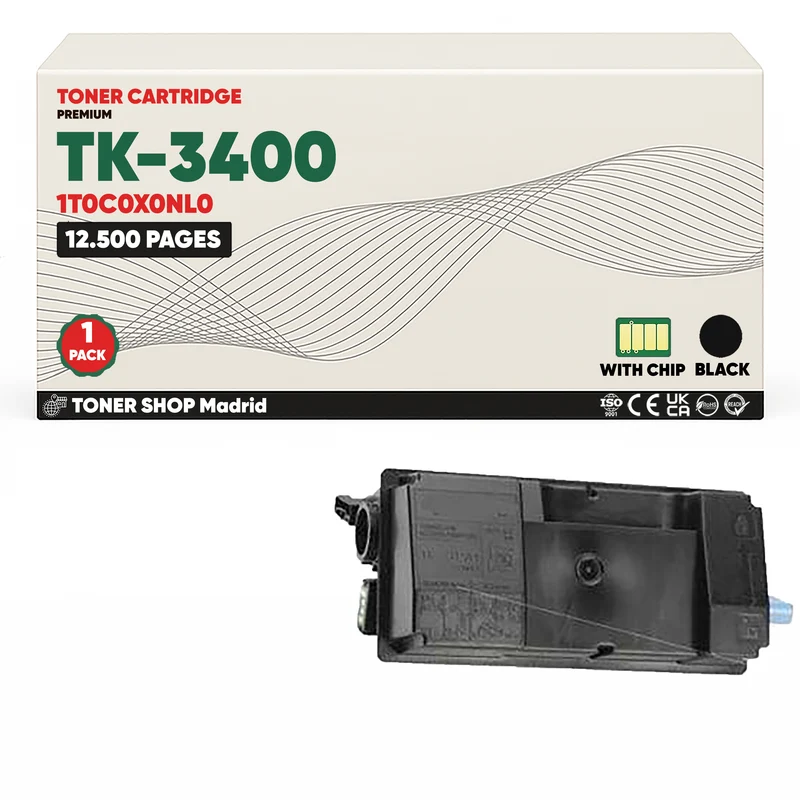 BDink Cartucho Tóner Compatible Kyocera TK3400 Negro