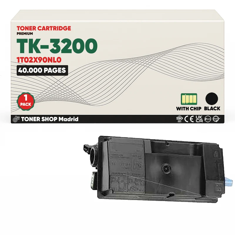 BDink Cartucho Tóner Compatible Kyocera TK3200 Negro