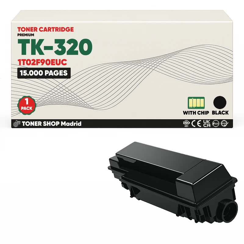 BDink Cartucho Tóner Compatible Kyocera TK320 Negro