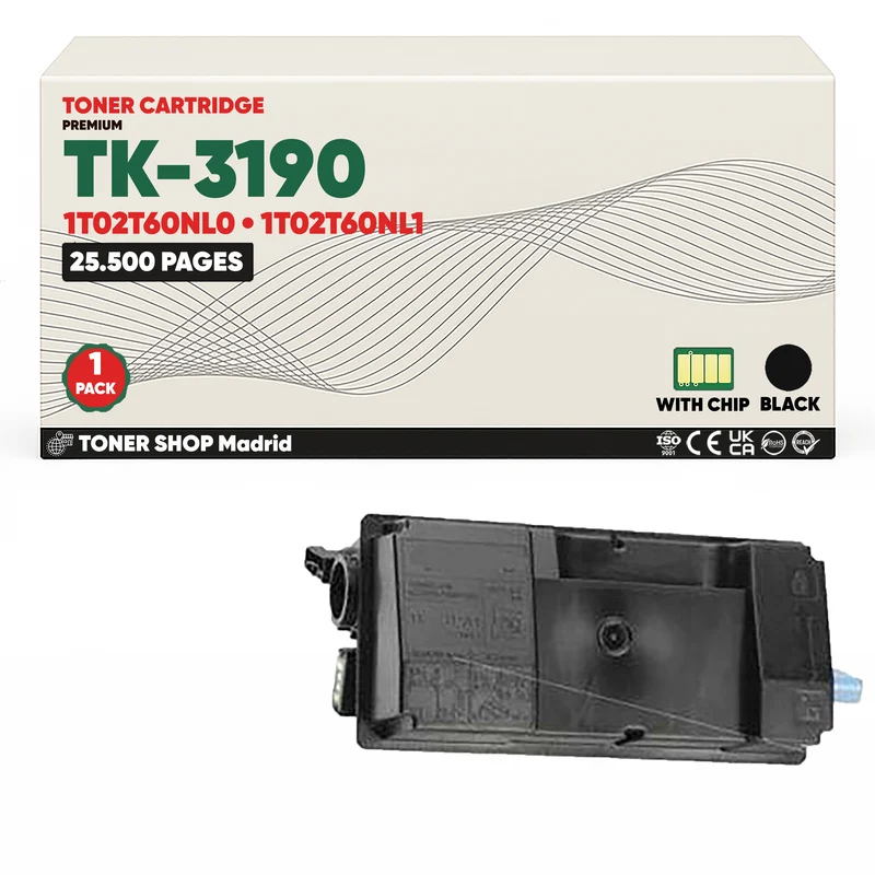 BDink Cartucho Tóner Compatible Kyocera TK3190 Negro