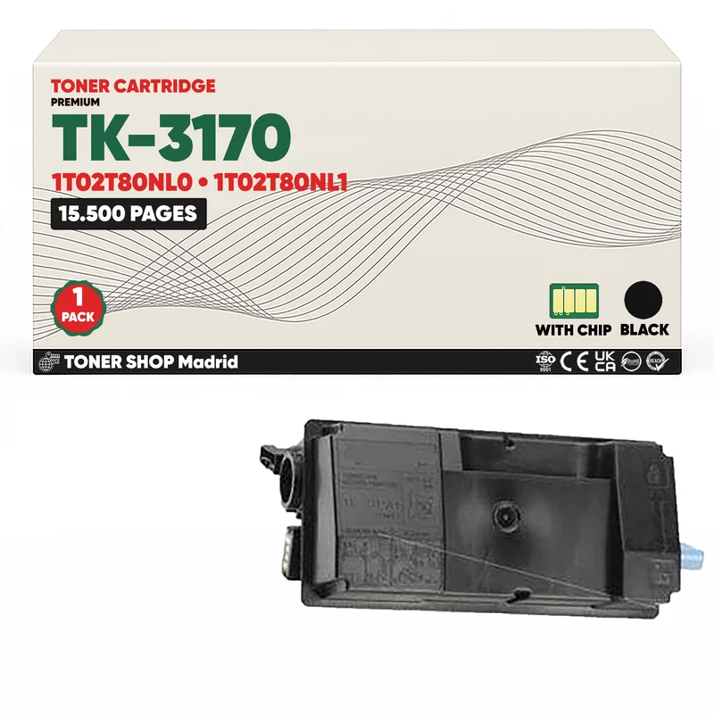 BDink Cartucho Tóner Compatible Kyocera TK3170 Negro