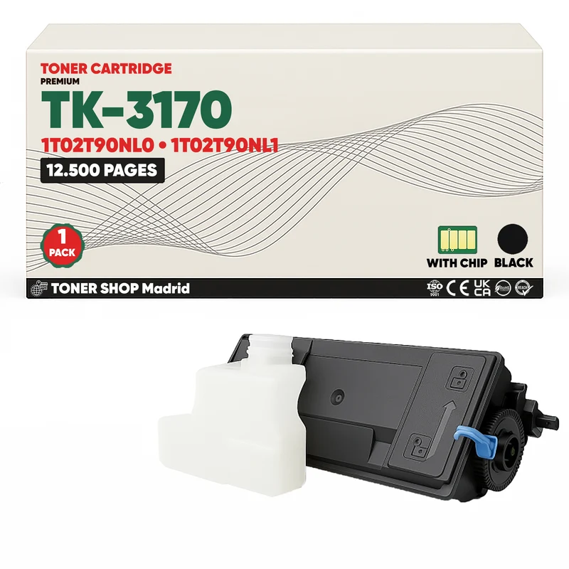 BDink Cartucho Tóner Compatible Kyocera TK3160 Negro