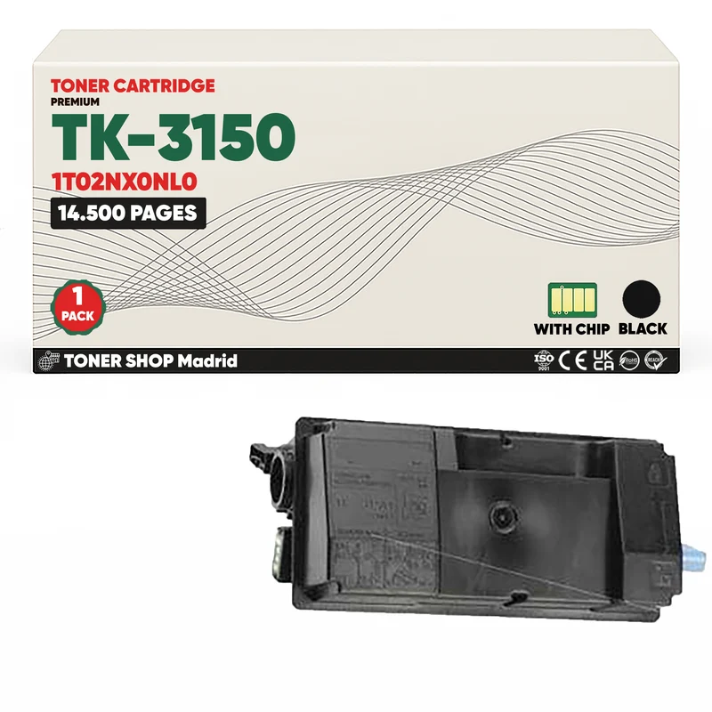 BDink Cartucho Tóner Compatible Kyocera TK3150 Negro