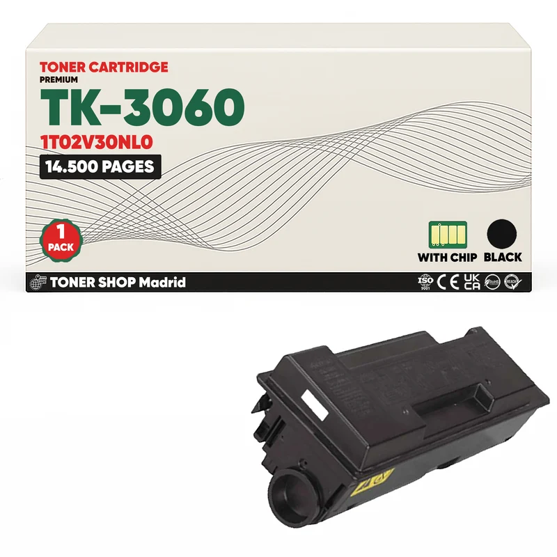 BDink Cartucho Tóner Compatible Kyocera TK3060 Negro
