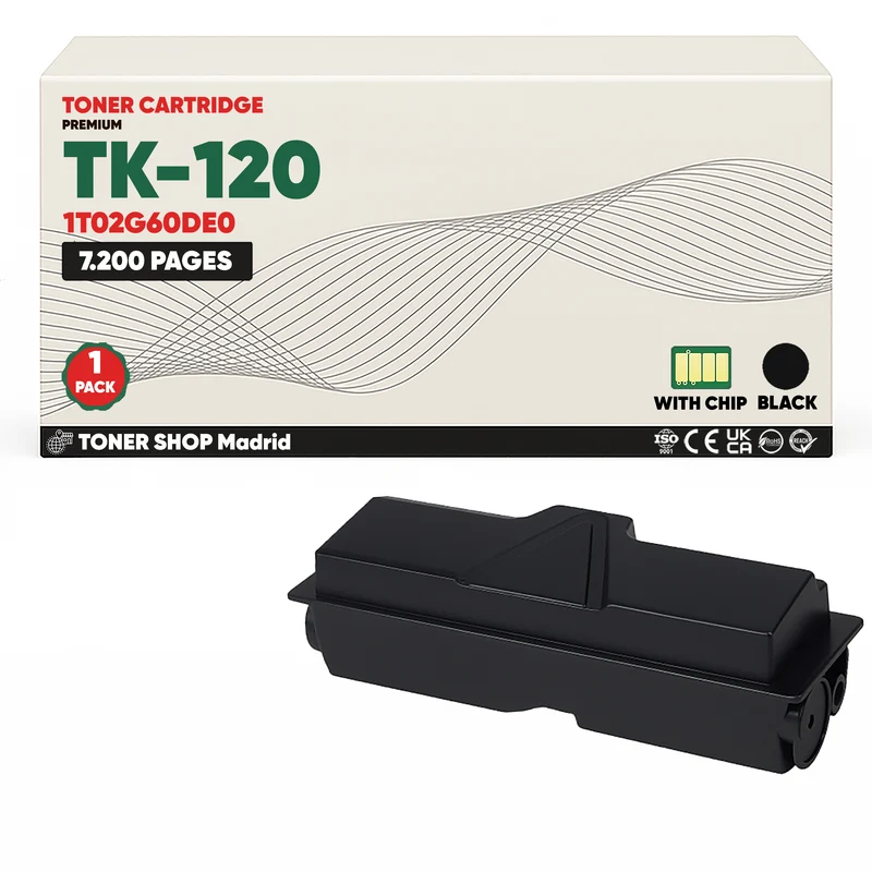 BDink Cartucho Tóner Compatible Kyocera TK120 Negro