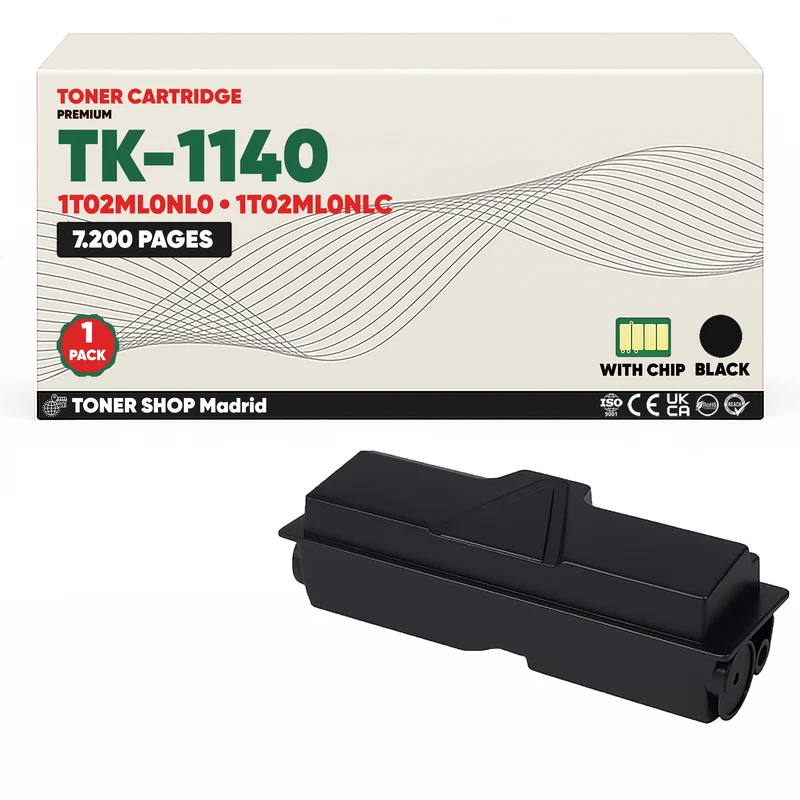 BDink Cartucho Tóner Compatible Kyocera TK1140 Negro