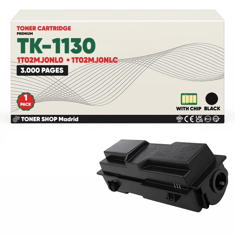 BDink Cartucho Tóner Compatible Kyocera TK1130 Negro