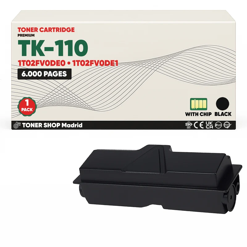 BDink Cartucho Tóner Compatible Kyocera TK110 Negro